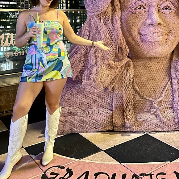 Show Me Your MuMu Other - Show Me Your MuMu Multicolor Patterned Skort Set M top L Bottom Pucci Style